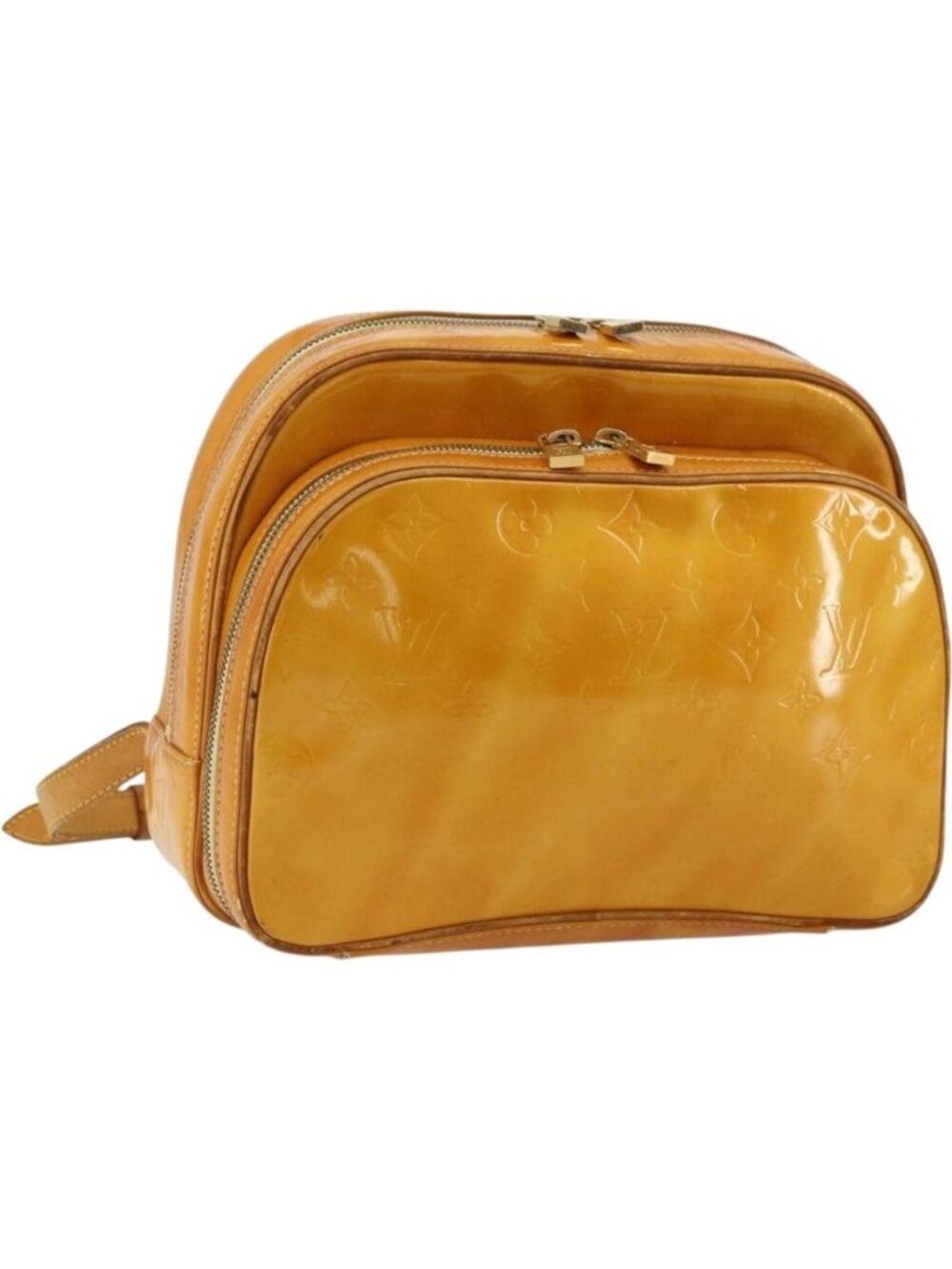 LOUIS VUITTON Monogram Vernis Marley Backpack Yellow M91040